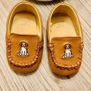 Janie and Jack newborn boys moccasins
